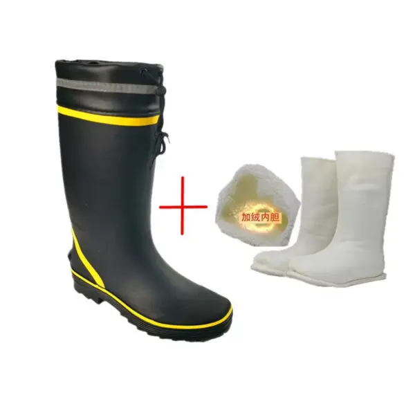 Protective Footwear Waterproof Rubber Rain Boots Steel Safety Herren Stiefel PVC Gum for Industry Fishing Men Women Manufacturer - Image 4