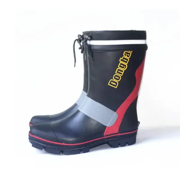 Men's Steel Nail-soled Rainboots Rubber Fishing Boots Anti-skid Gumboots Fashionable Snowshoes Rubber Shoes - Image 4
