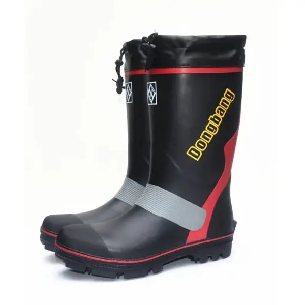 Men's Steel Nail-soled Rainboots Rubber Fishing Boots Anti-skid Gumboots Fashionable Snowshoes Rubber Shoes - Image 8