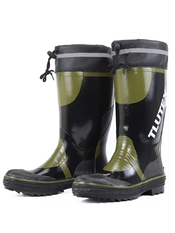 Waterproof Steel Toe High-Tube Work Boots Men's Lightweight Safe Shoes Anti-Crush Breathable Wear-Resistant Rain Shoes