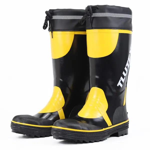 Waterproof Steel Toe High-Tube Work Boots Men's Lightweight Safe Shoes Anti-Crush Breathable Wear-Resistant Rain Shoes - Image 8
