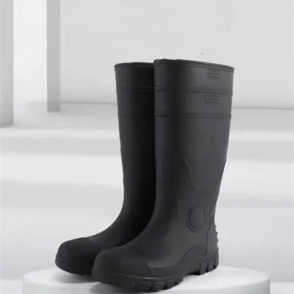 2023 Men's Work Boots Construction Site Protection Plus Steel Boots Anti-smashing Anti-stab Platform Boots Men's Tall Rain Boots - Image 5