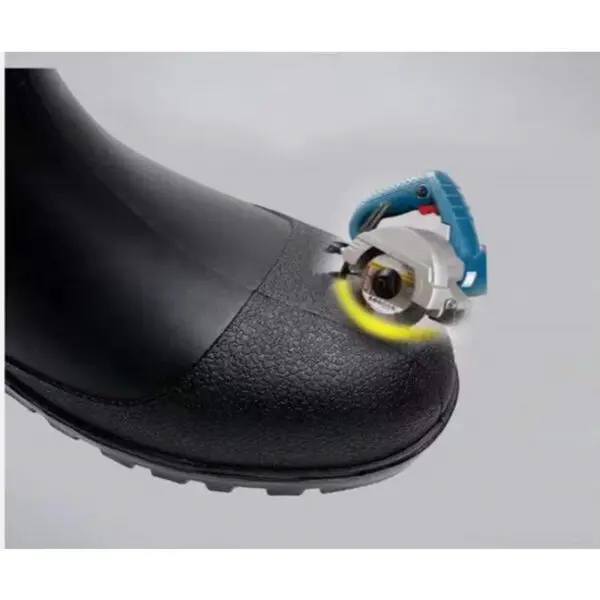 2023 Men's Work Boots Construction Site Protection Plus Steel Boots Anti-smashing Anti-stab Platform Boots Men's Tall Rain Boots - Image 6