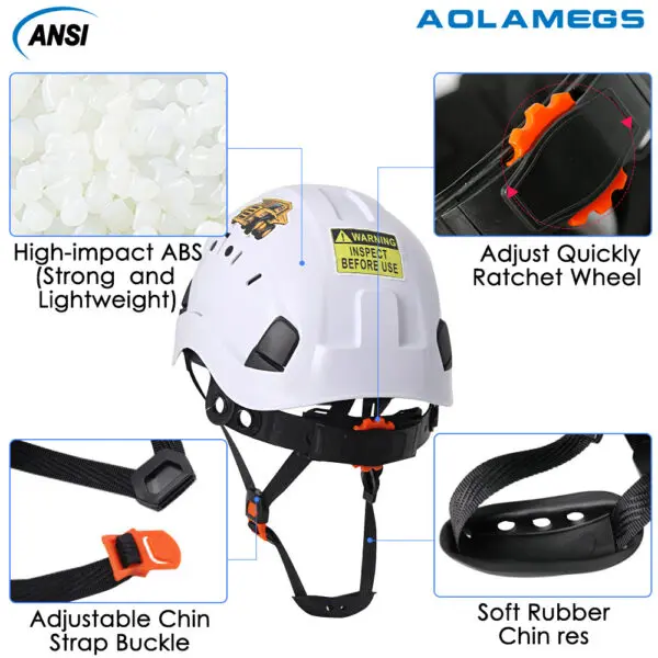 Construction Safety Helmet with Visor Built In Goggles Cartoon Stickers ABS Hard Hat ANSI Industrial Work CE Engineer Work Cap - Image 4