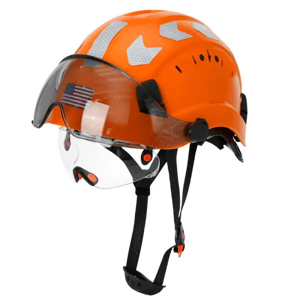 Construction Safety Helmet with Visor Built In Goggles Reflective Stickers ABS Hard Hat ANSI Industrial Work CE Engineer Cap - Image 12