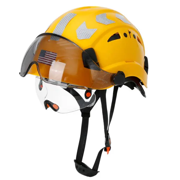 Construction Safety Helmet with Visor Built In Goggles Reflective Stickers ABS Hard Hat ANSI Industrial Work CE Engineer Cap - Image 16