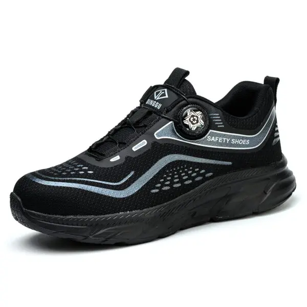 Rotating Button Men Shoes Security Sneakers Steel Toe Shoes Puncture-Proof work Shoes Anti-smash Sport Safety Shoes Protective - Image 7