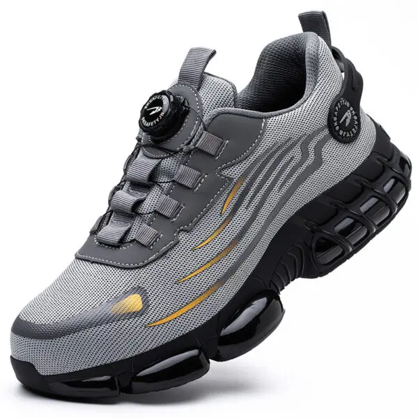 Rotating Button New Safety Shoes Men Anti-smash Anti-puncture Work Shoes Fashion Men Sport Shoes Security Protective Boots Men - Image 7