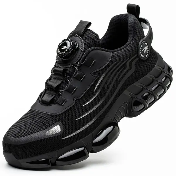 Rotating Button New Safety Shoes Men Anti-smash Anti-puncture Work Shoes Fashion Men Sport Shoes Security Protective Boots Men - Image 8