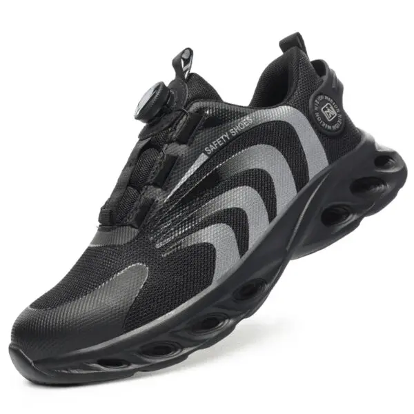 Rotary Buckle Work Sneakers Protective Shoes Lightweight Safety Shoes Puncture-Proof Anti-smash Steel Toe Shoes Work Boots Men - Image 7
