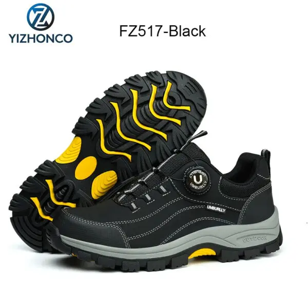 YIZHONCO Summer BOA Work Shoes Men Mesh Upper Steel Toe Flexible Sole Breathable Anti Slip Lightweight Work Safety Shoes Men - Image 9