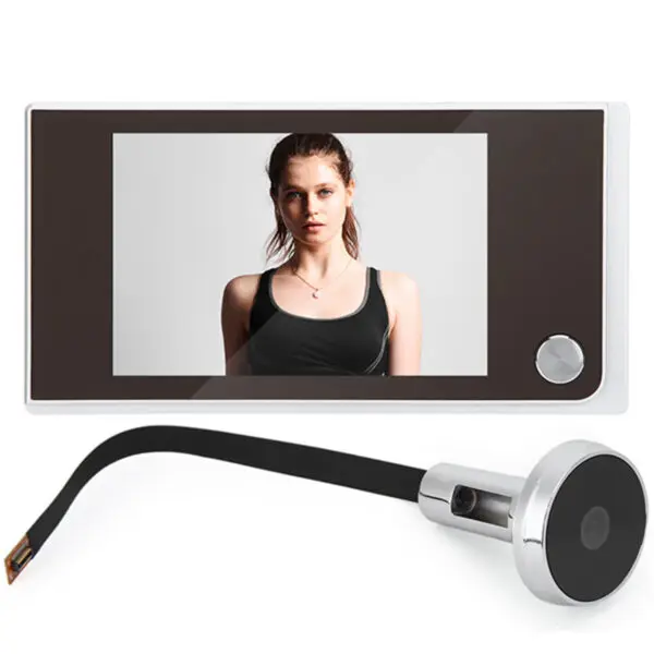 120 Degree Peephole Viewer 3.5" Digital LCD 120 Degree Peephole Viewer Photo Visual Electronic Digital Doorbell Peephole - Image 4