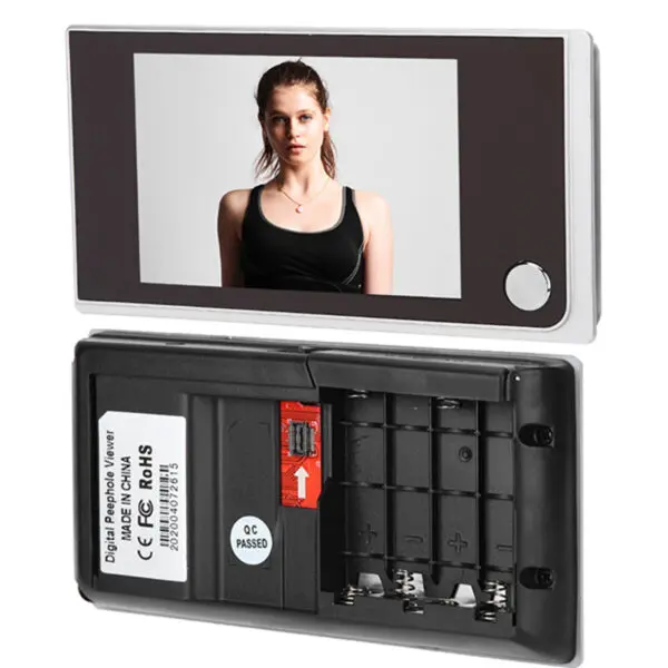 120 Degree Peephole Viewer 3.5" Digital LCD 120 Degree Peephole Viewer Photo Visual Electronic Digital Doorbell Peephole - Image 5