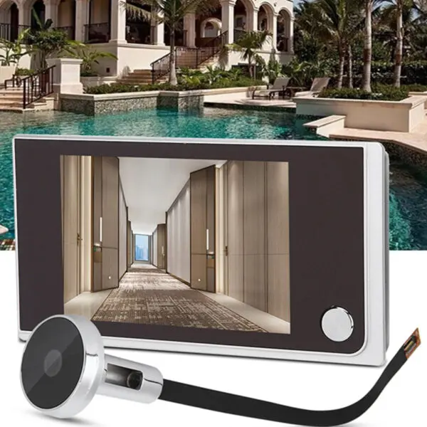 120 Degree Peephole Viewer 3.5" Digital LCD 120 Degree Peephole Viewer Photo Visual Electronic Digital Doorbell Peephole - Image 6