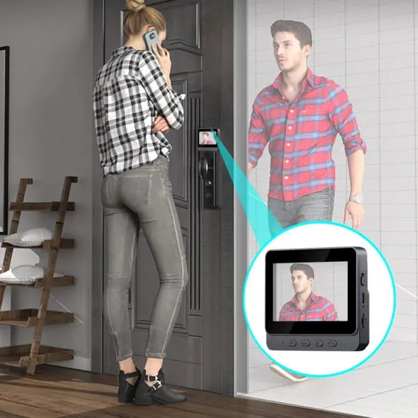 Outdoor Wireless Doorbell Phone Video Eye Doorbells Digital Door Peephole Security Protector With LED Night Vision Smart Home - Image 5