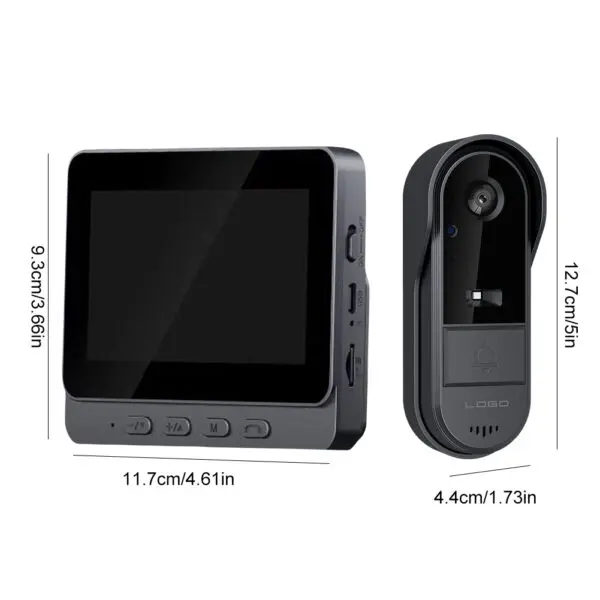 Outdoor Wireless Doorbell Phone Video Eye Doorbells Digital Door Peephole Security Protector With LED Night Vision Smart Home - Image 6