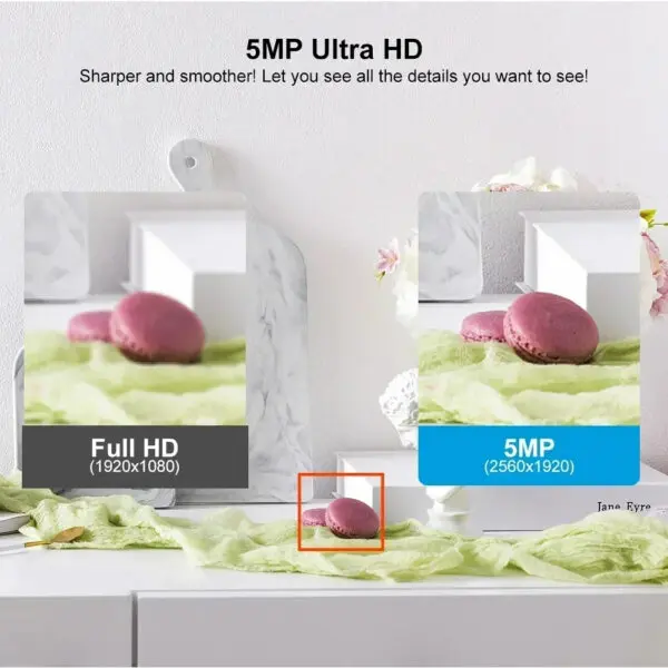5MP Small Door Eye IP POE Camera Mini Peephole Motion Detection Video-eye Viewer Wireless Intercom Home Security Surveillance Ca - Image 4