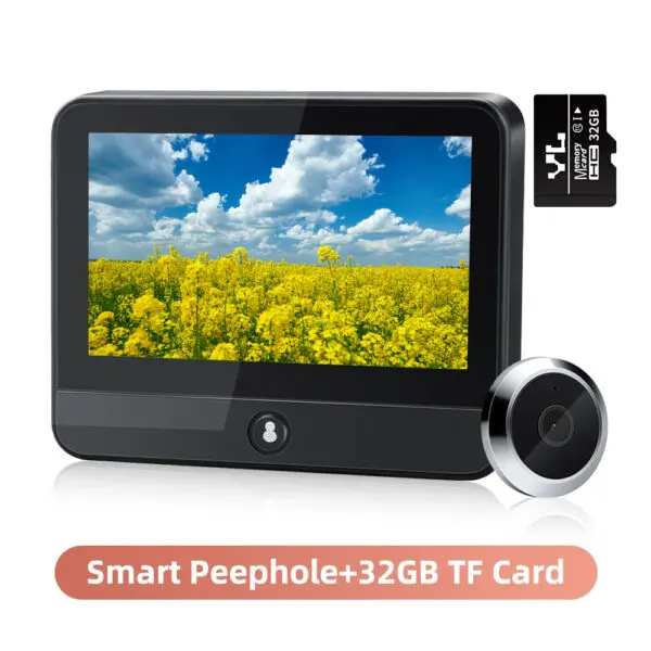 Wsdcam Wifi Doorbell 120 Degree Wide Angle Peephole Doorbell 1080P Digital Doorbell Viewer Motion Detection - Image 9