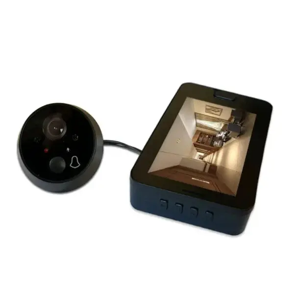 4.3Inch Visual Doorbell IR Night Vision Video Doorbell Eye Peephole Camera170 Degree Angle Peephole Camera Monitor No Battery - Image 6