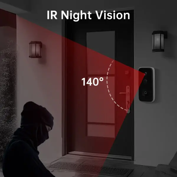 JOOAN 3MP 2MP Wireless WiFi Video Doorbell Camera Smart Home Security Battery PIR Motion Detector HD DoorBell Two Way Intercom - Image 4