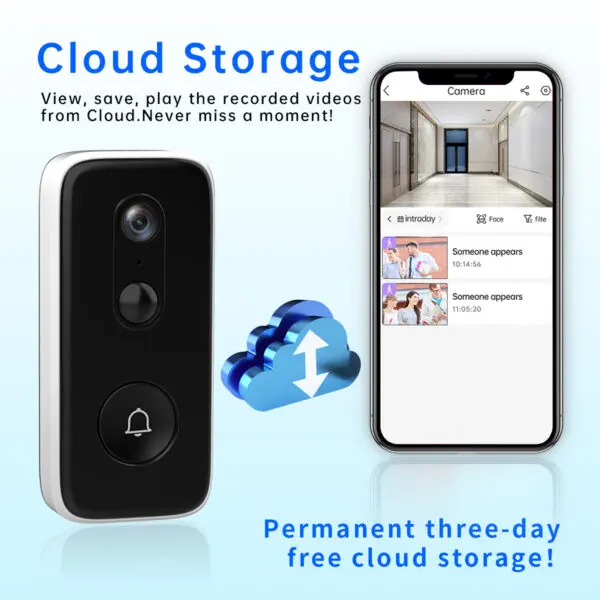 JOOAN 3MP 2MP Wireless WiFi Video Doorbell Camera Smart Home Security Battery PIR Motion Detector HD DoorBell Two Way Intercom - Image 6