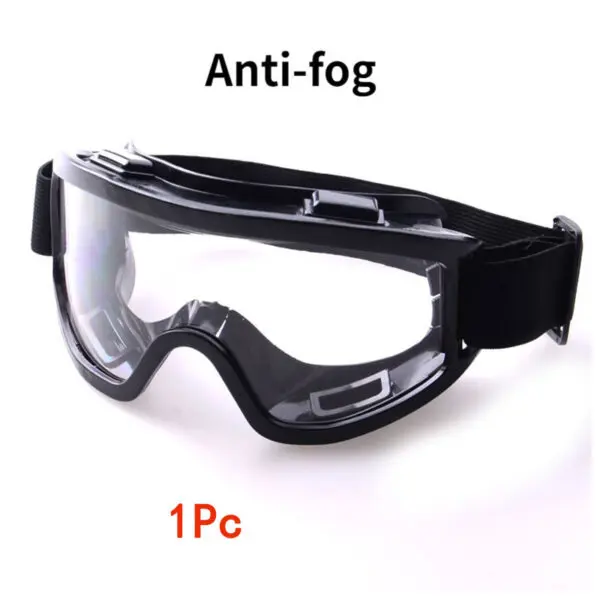 Safety Antifog Protective Goggles Safe Anti-Splash Wind-Proof Work Glasses Industrial Research Lab Cycling Riding Clear Goggles - Image 8