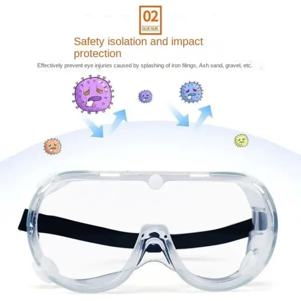 Work Safety Goggles Waterproof Protective Glasses Windproof Dust-proof Anti Fog Laboratory Work Protection Water Park Goggles - Image 3