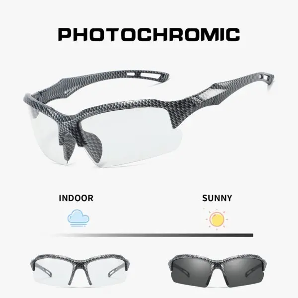 UV400 Safety Goggles Photochromic Cycling Glasses Men Women Outdoor Sport Eyeglasses Bike Sunglasses Bicycle Eyewear - Image 4