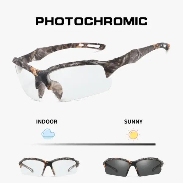 UV400 Safety Goggles Photochromic Cycling Glasses Men Women Outdoor Sport Eyeglasses Bike Sunglasses Bicycle Eyewear - Image 7