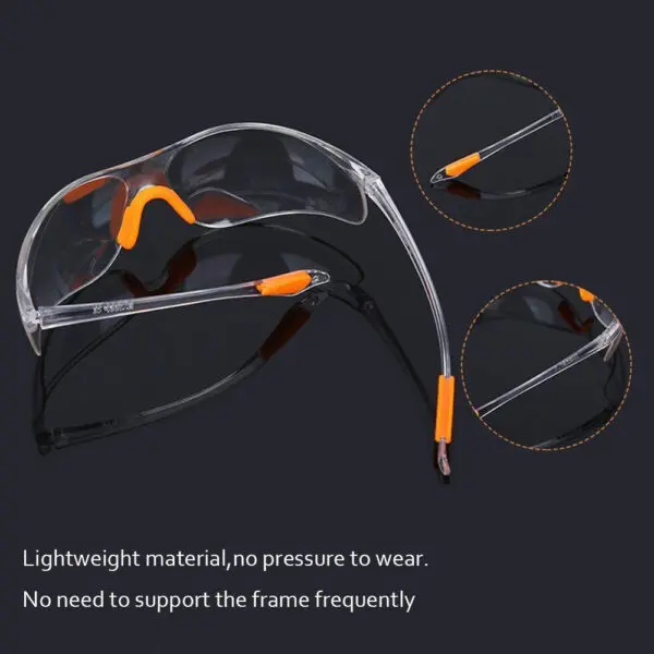 Clear Safety Glasses Protective Eyewear for Men Women Scratch & Impact Resistant Eye Protection for Work Lab - Image 4