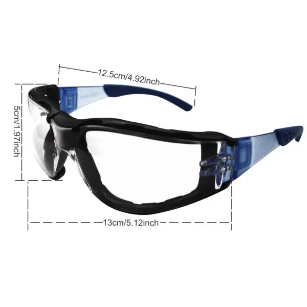 SAFETREE Elastic Strap Safety Goggle Work Eyewear Protection AntI-fog Anti-Scratch ANSI/ISEA Z87.1-2020 - Image 3