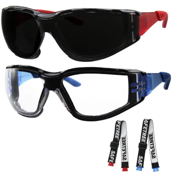 SAFETREE Elastic Strap Safety Goggle Work Eyewear Protection AntI-fog Anti-Scratch ANSI/ISEA Z87.1-2020 - Image 6