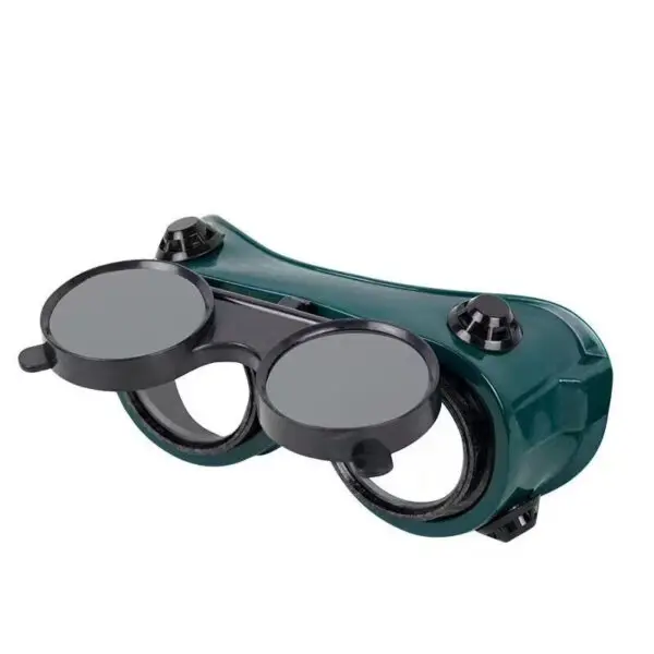 Protective Clamshell Welding Protective Glasses Anti-glare Anti-shock Double-layer Glass Double-turn Labor Protective Goggles - Image 2