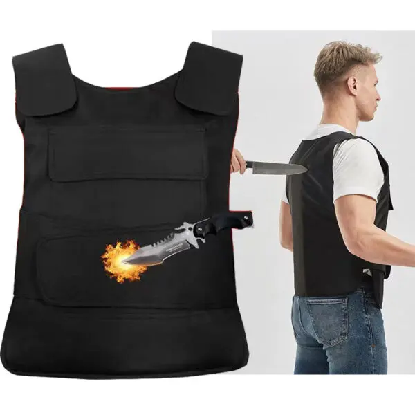 High Manganese Steel Hard Anti-stab Vest Outdoor Body Security Cut Proof Anti-Puncture Vest Armor Tactic Defence Guard Clothing - Image 2
