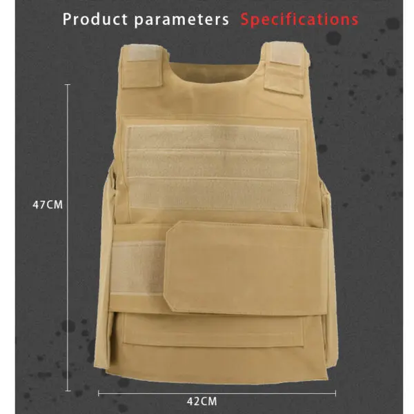 Men's army combat bulletproof vest, outdoor hunting air gun, colored single unit equipment, CS combat accessories, level 2 vest - Image 2