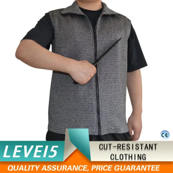 Level 5 Anti-Cut And Anti-Stab Zipper Vest Suitable For Door Guards, Security Patrols, Duty Uniforms, Convenient And Loose Prote