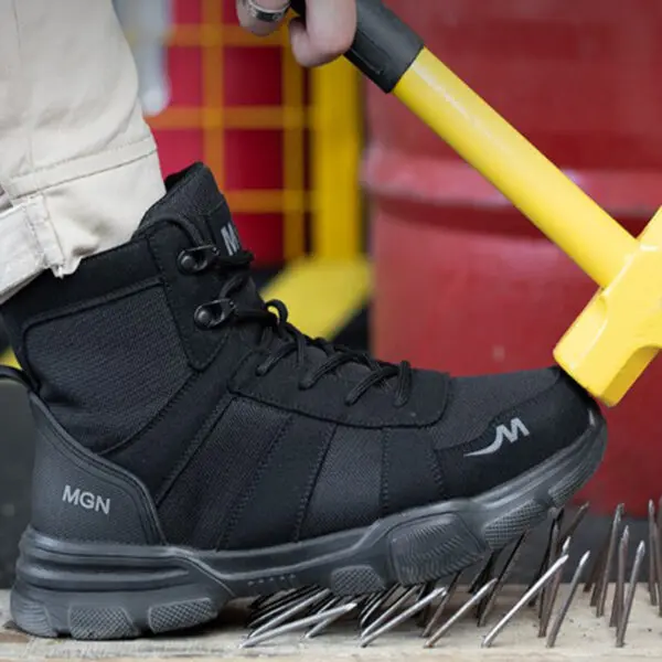 Work Boots Indestructible Safety Shoes Men Steel Toe Shoes Puncture-Proof Sneakers Women Non Slip Work Shoes Male Tactical Boots - Image 6