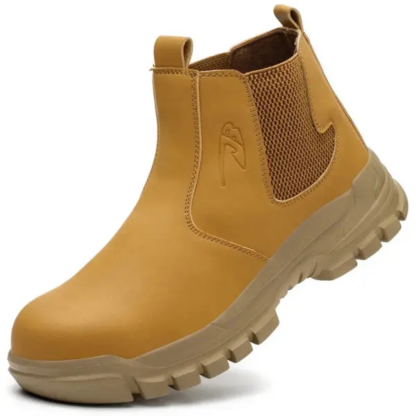 Waterproof Safety Wrok Boots For Men Steel Toe Cap Lightweight Indestructible Industry Chelsea Boots Puncture-Proof Footwear - Image 7
