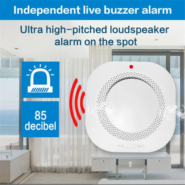 MULO Smoke Detector 433MHz Fire Alarm Sensor Home Security System Firefighters Fire Equipment Smokehouse 441BD - Image 2