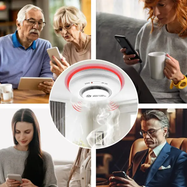 DFA WiFi TUYA Smart Smoke Wireless Interconnected Smoke Detector Fire Alarm High Sensitivity Safety Prevention Home Sensor 80DB - Image 5