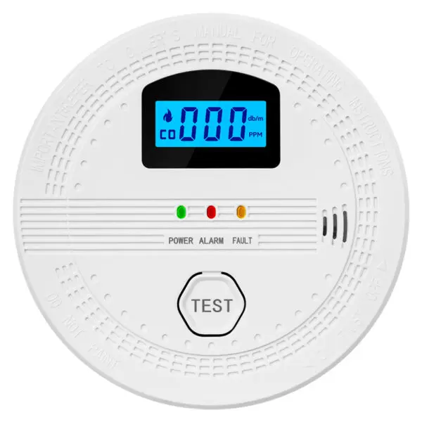 2 In 1 CO and Smoke Detector Sound Warning & LED Indicator Portable Fire Co Alarm Battery Powered CO Gas Monitor Alarm Home Use - Image 2