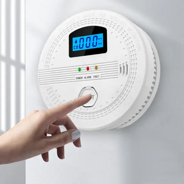 2 In 1 CO and Smoke Detector Sound Warning & LED Indicator Portable Fire Co Alarm Battery Powered CO Gas Monitor Alarm Home Use - Image 3