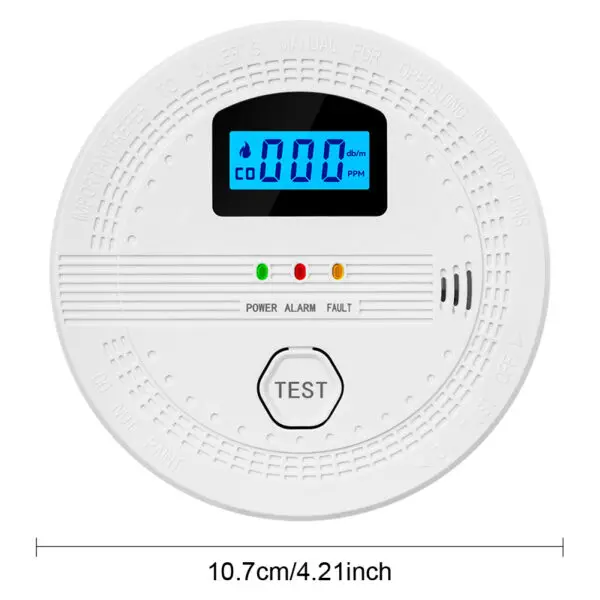 2 In 1 CO and Smoke Detector Sound Warning & LED Indicator Portable Fire Co Alarm Battery Powered CO Gas Monitor Alarm Home Use - Image 6