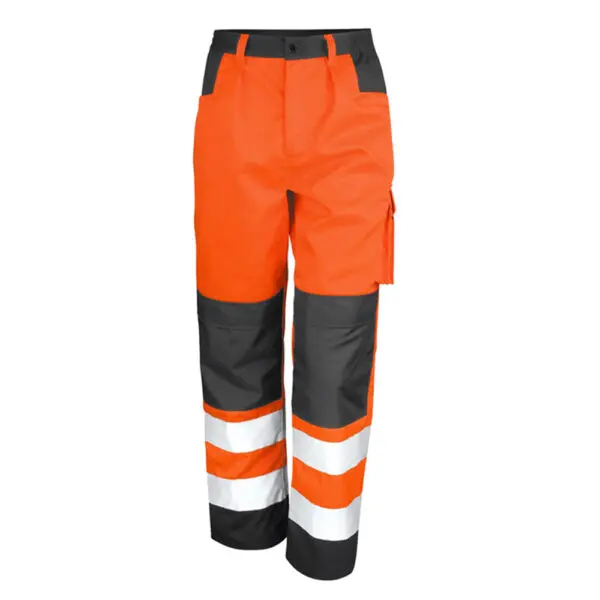 High Visibility Reflective Pants Elastic Waist Work Pants Lightweight Breathable Male Long Cargo Trousers for Spring and Autnmn - Image 7
