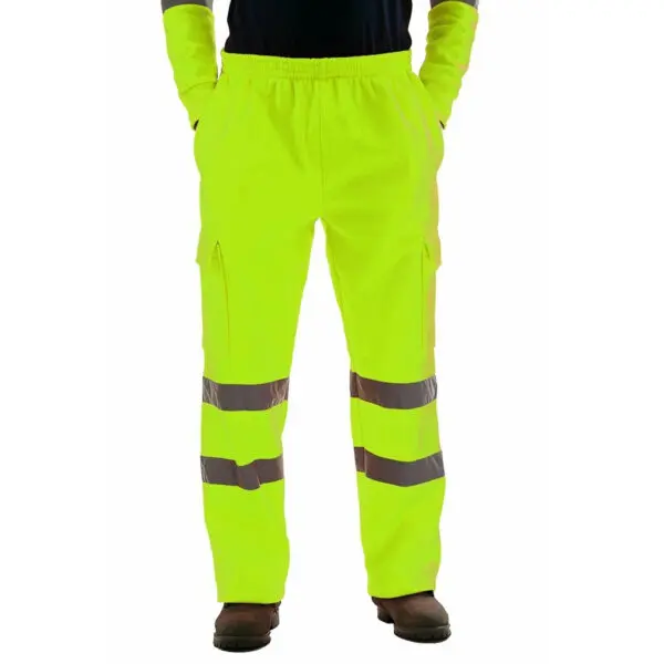 Men Road Work High Visibility Overalls Casual Pocket Work Casual Trouser Pants - Image 3