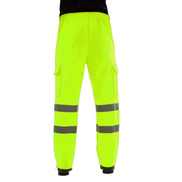 Men Road Work High Visibility Overalls Casual Pocket Work Casual Trouser Pants - Image 4