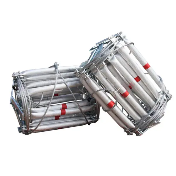 10m Steel Wire Rope Ladder Fire Escape Rope Ladder Household Fire Prevention High-Altitude Rescue Engineering Climbing Ladder - Image 2