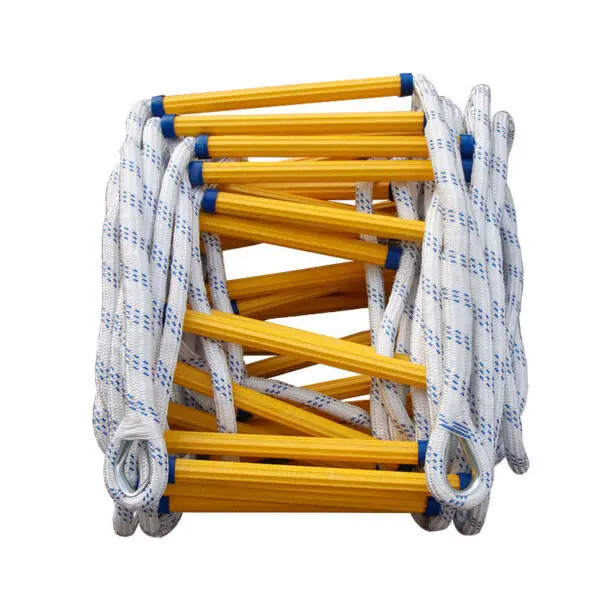5Meters Fire Escape Ladder Anti-skid Rescue Rope Emergency Work Safety Response Self-rescue Lifesaving Rock Climbing Escape