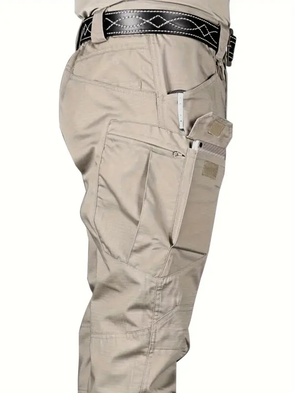 Men's Outdoor Multi Functional Tactical Pants, Multi Pocket Outdoor Hiking Sweatpants, Water-repellent, wear-resistant - Image 4
