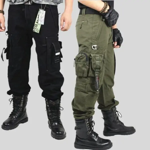 Men's Fashion Work Pants Outdoor Wear-resistant Mountaineering Trousers Work Clothes Street Fashion Cargo Pants Joggers - Image 2